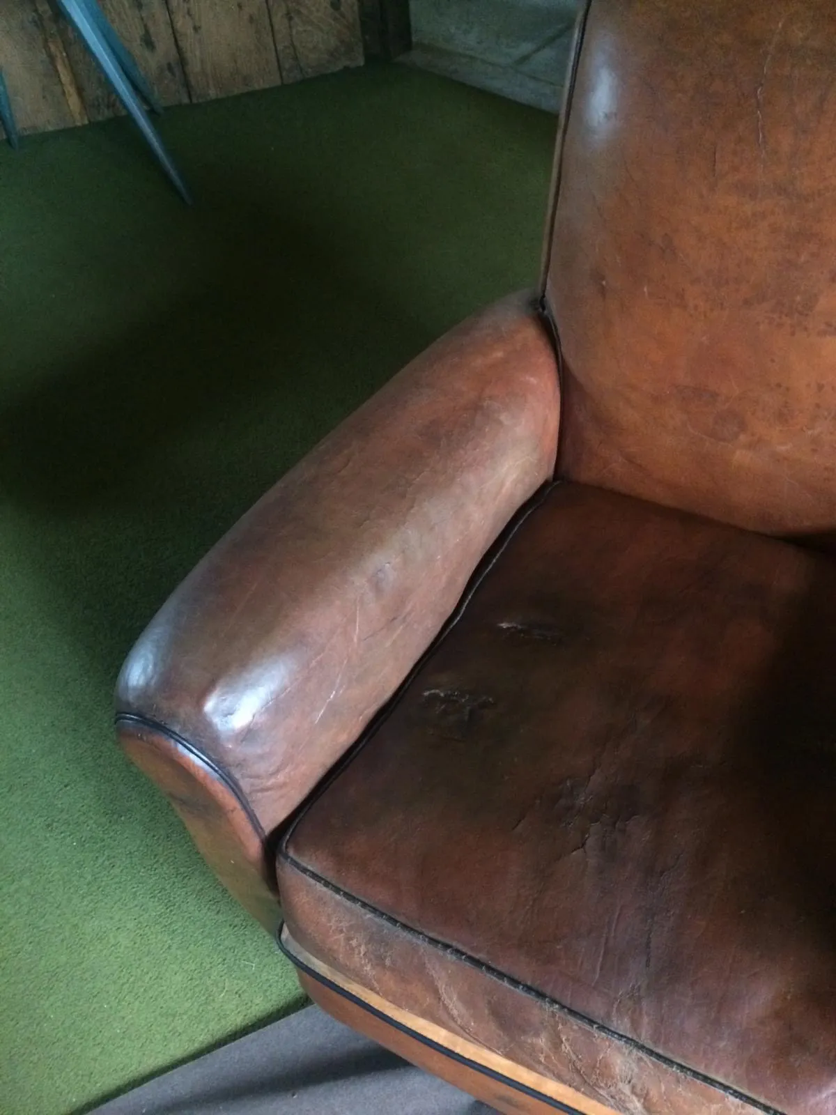 Restored French armchair — final result